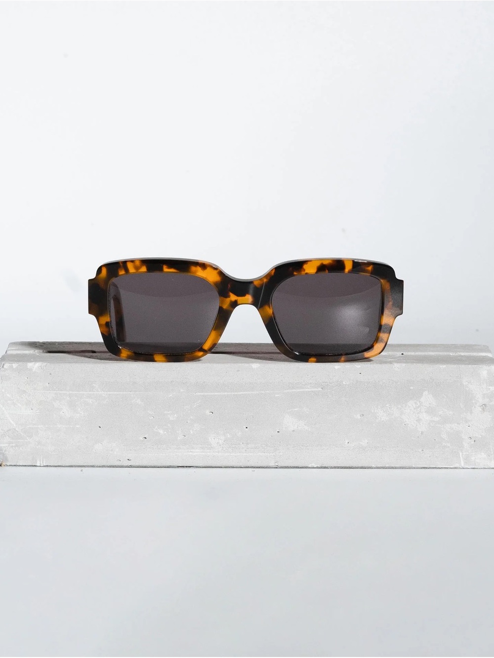 Monokel Eyewear Apollo Sunglasses in Havana Tortoiseshell w/ Grey Solid Lens